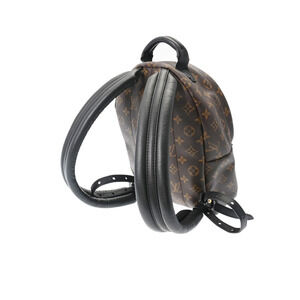 Louis Vuitton Palm Brown Canvas Springs Backpack Monogram Black Daypack